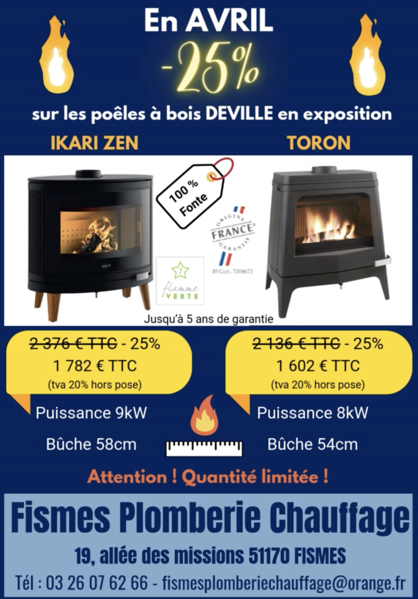 Promotion exceptionnelle chez Fismes Plomberie Chauffage